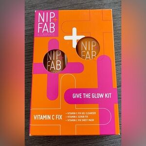 Nip+Fab Vitamin C Fix Kit Packaging - Bright Pink & Orange